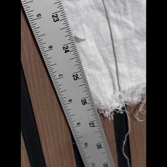 Venti6 Pants Small Womens White Floral Pull On Drawstring Frayed Flowy Relax Fit - Picture 5 of 8